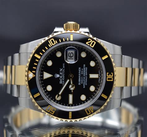 rolex two tone submariner blue ceramic|rolex submariner two tone 116613lb.